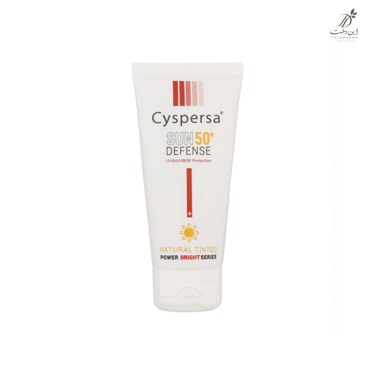کرم ضدآفتاب رنگی سیسپرسا SPF50 مدل power bright NT 